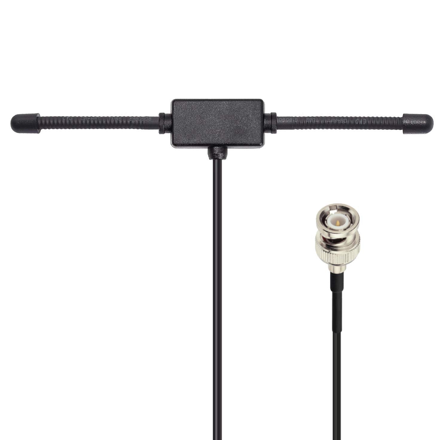Bingfu VHF UHF scanner antenna with adhesive mount and BNC male connector