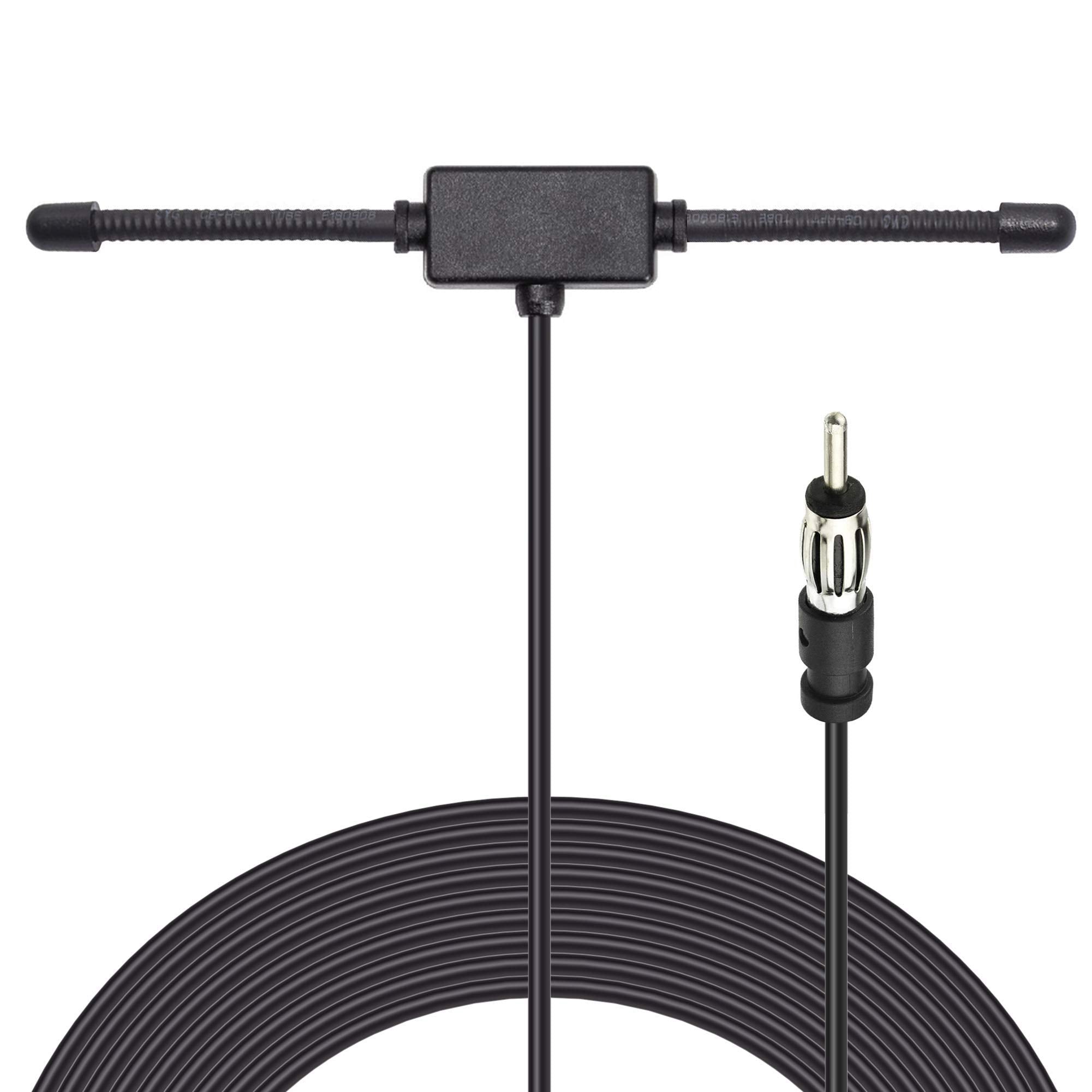 Bingfu hidden FM radio antenna with 10ft cable and DIN plug