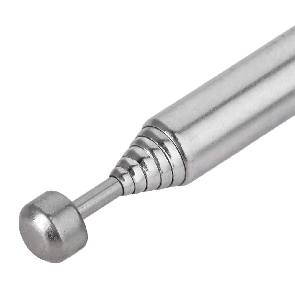 Close-up of the adjustable telescopic rod and the swivel joint mechanism