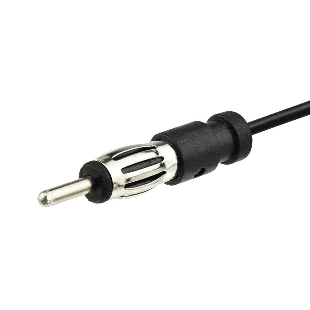 Compact low-profile AM FM antenna design for discreet vehicle placement