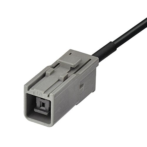 Detailed view of the gray GT5-1S (GT5 Series) female connector, highlighting its specialized shape for vehicle-specific compatibility