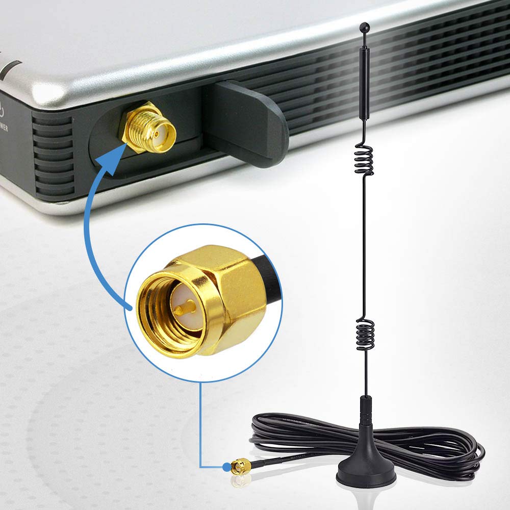 SMA Male connector (internal threads with center needle) at the end of the extension cable—compatible with most NVRs and backup cameras