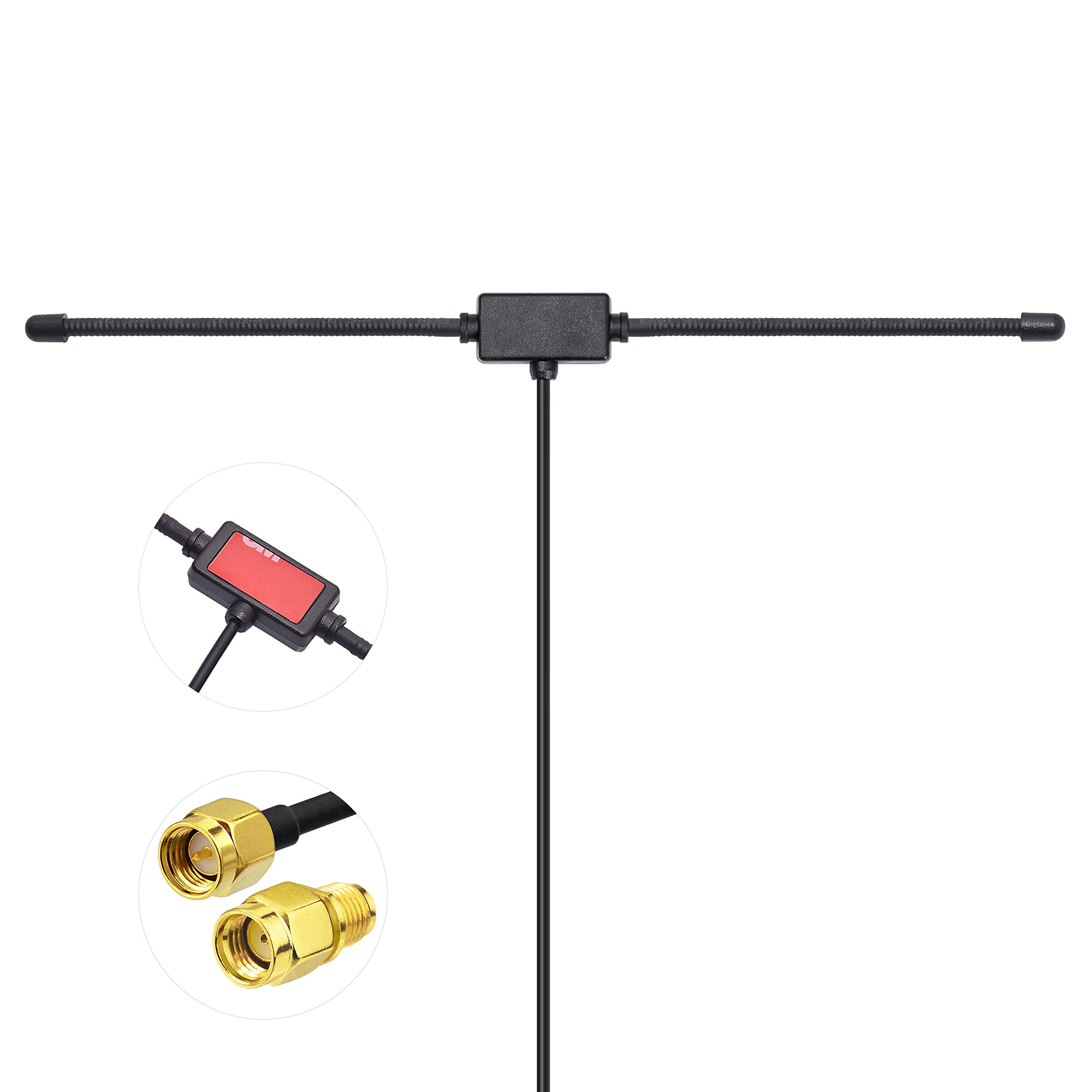 Thin and flexible dipole patch antenna with strong 3M adhesive backing for cellular signal boost