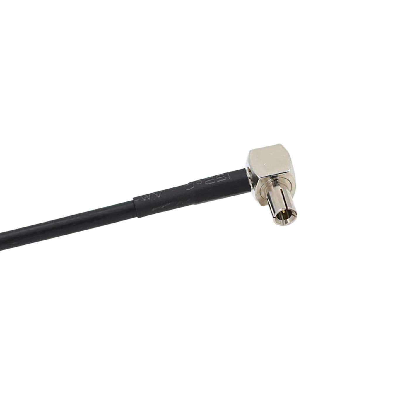 Visual guide showing TS9 male plug and SMA female bulkhead jack for easy identification