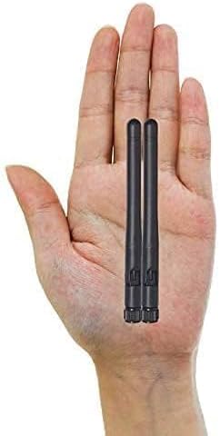 Bingfu Dual Band WiFi Antenna 2.4GHz 5GHz 5.8GHz 3dBi MIMO RP-SMA Male (2-Pack) + 2 x 12 inch Cable for WiFi Router Wireless Mini PCI Express PCIE Network Card Adapter