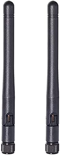 Bingfu Dual Band WiFi Antenna 2.4GHz 5GHz 5.8GHz 3dBi MIMO RP-SMA Male (2-Pack) + 2 x 12 inch Cable for WiFi Router Wireless Mini PCI Express PCIE Network Card Adapter