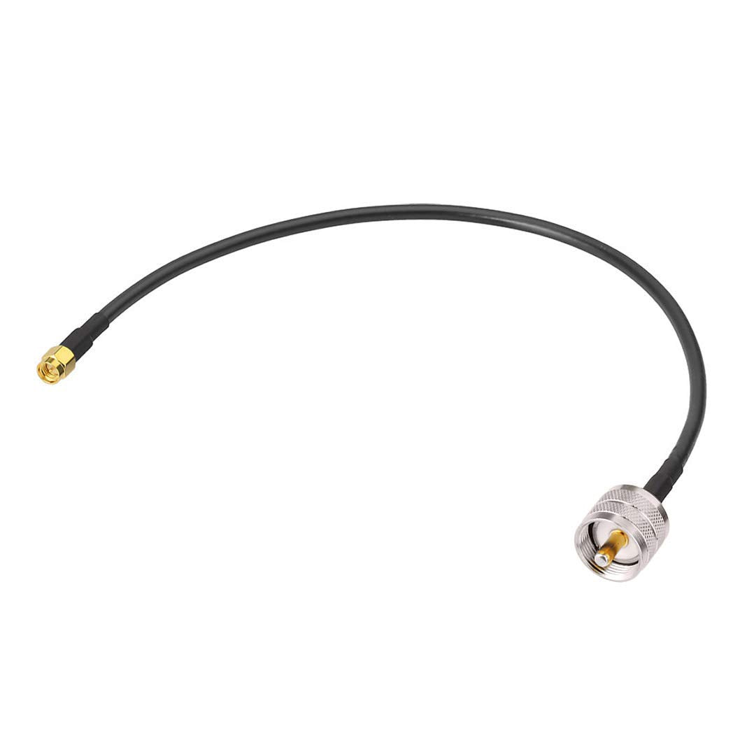 BINGFU SMA Male to UHF SO239 Female & PL259 Male RG58 Coaxial Jumper Cable 12 inch 30cm (2-Pack) for Portable VNA Vector Network Analyzer Antenna Analyzer Spectrum Analyzer SWR Meter Tester