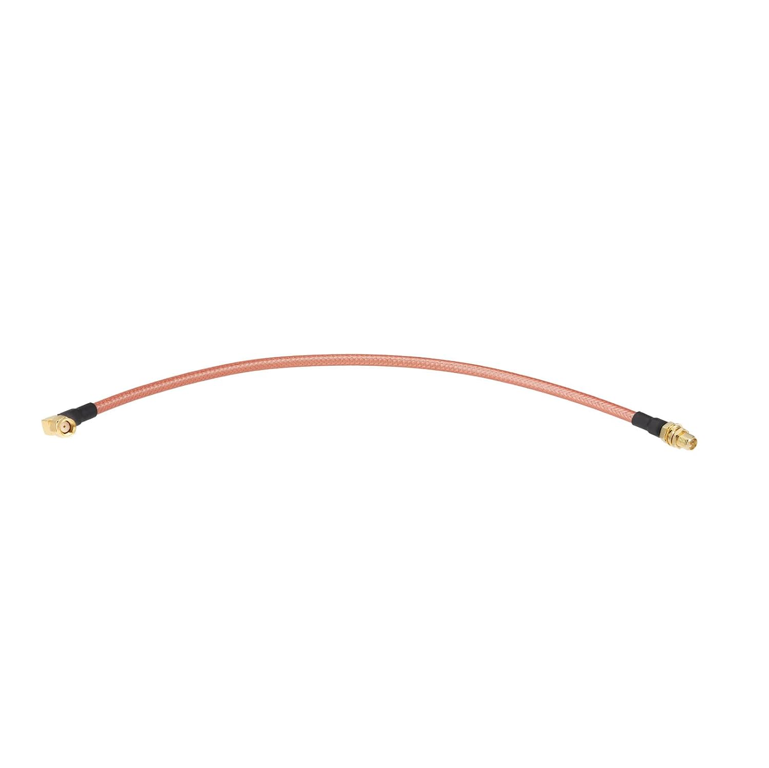 BINGFU 1ft RP-SMA Female Bulkhead to Male Right Angle RG400 Coaxial Cable for WiFi Router Security IP Camera Wireless Mini PCI Express PCIE Network Card Adapter