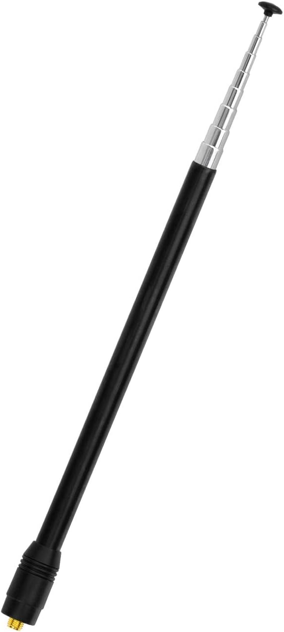 Bingfu VHF/UHF-Teleskopantenne 70–1000 MHz mit SMA-Buchse, 10-teilig