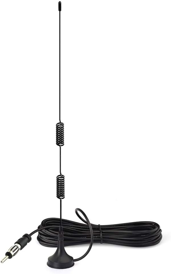 Bingfu Universal Car Radio Antenna Magnetic Base Aerial for Vehicle Truck SUV Truck RV Marine Boat Car Stereo Audio HD Radio Android Head Unit CD Media Receiver Player