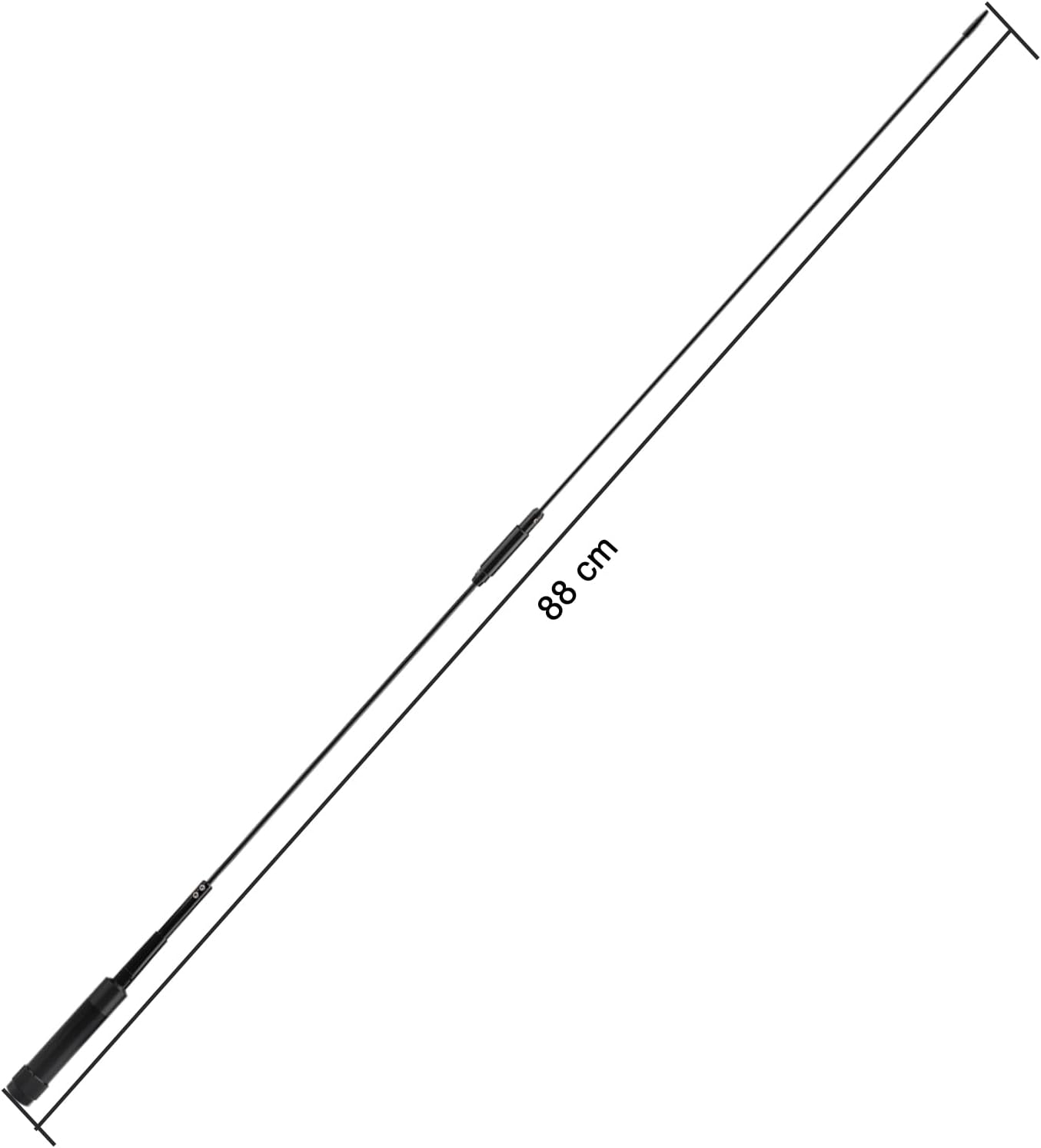 Bingfu Dualband VHF/UHF Mobilantenne, 88cm Amateurfunkantenne PL259-Stecker