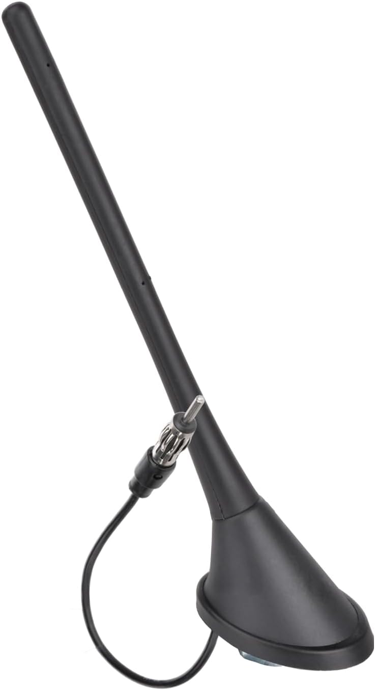 Bingfu Autoantenne 17,6cm FM Dachantenne, klappbar mit DIN-Stecker