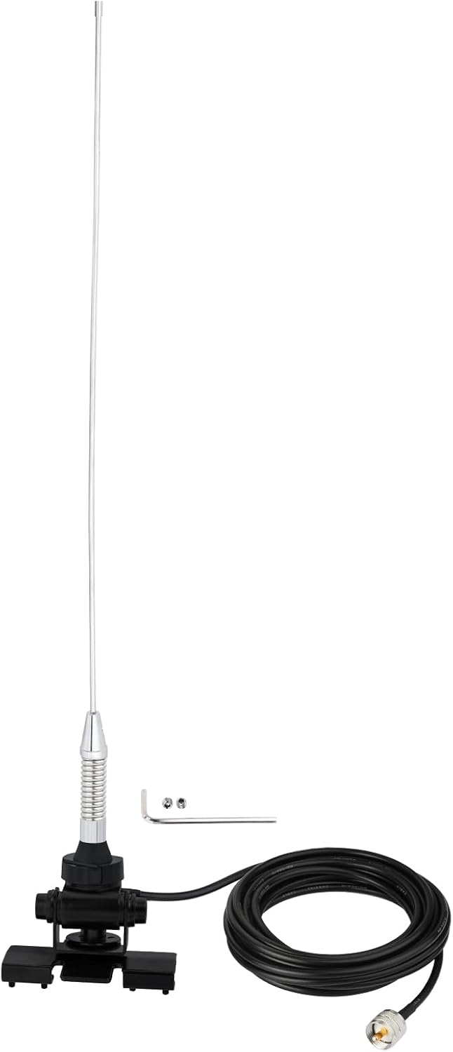 Bingfu Dualband VHF/UHF Mobilantenne, 54cm Fahrzeugantenne, PL259-Stecker