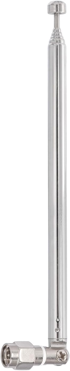 Bingfu 6-Section SMA Male Telescopic Antenna (2-Pack) Compatible with RTL-SDR Blog V3 Dongles HackRF One SDR Nooelec RTL-SDR v5 Radio Communication Antenna Replacement