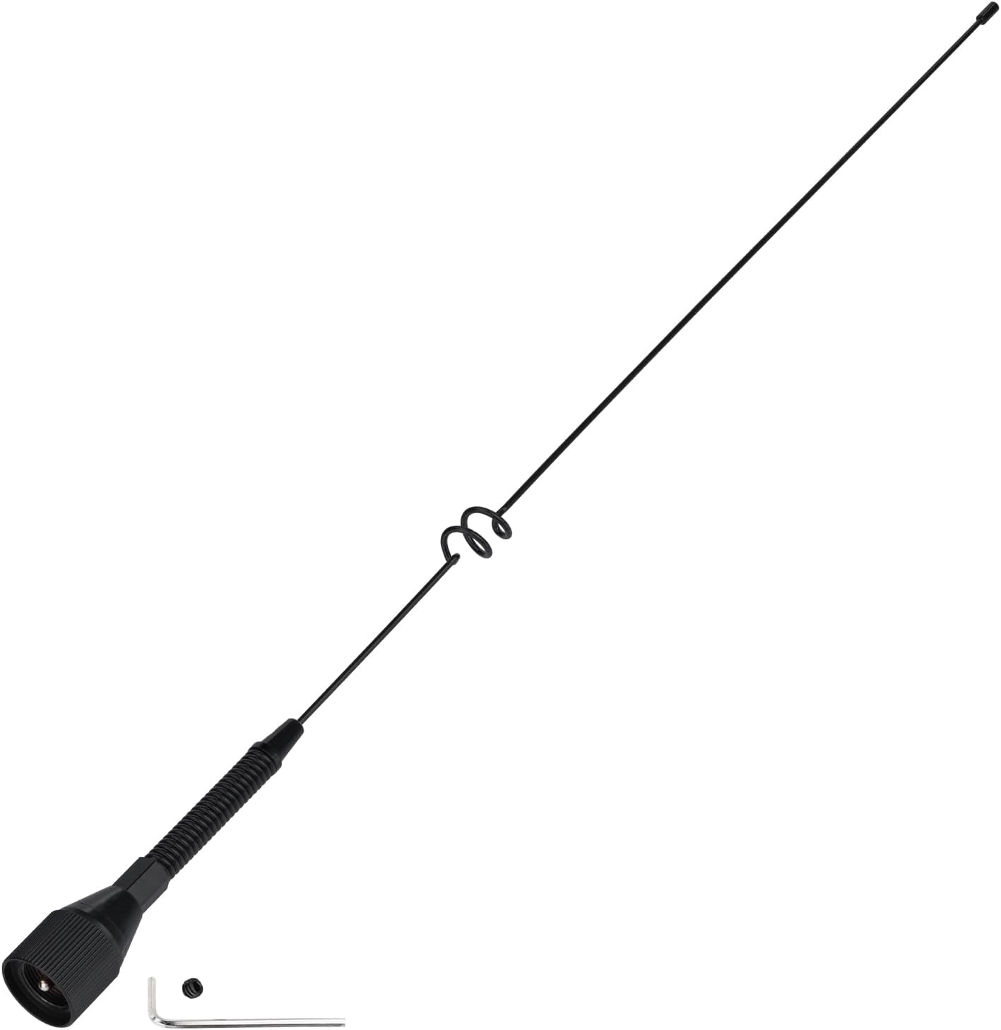 Bingfu VHF UHF Dual Band Amateur Mobile Ham Radio PL259 Antenna 20.8"