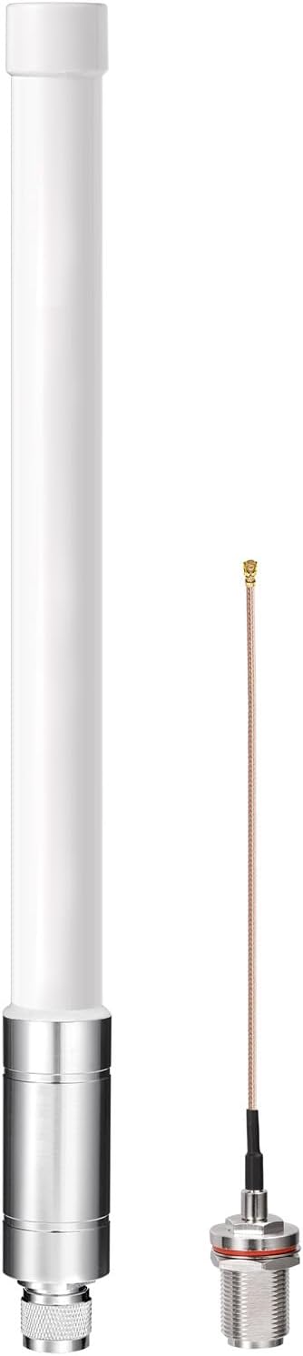 Bingfu Fiberglass 915mhz Lora Antenna with Adapter Cable Compatible with Meshtastic Solar Node Repeater SX1276 SX1262 nRF52840 Wireless Module Mesh Node LoRaWAN IoT Gateway Lora Development Kit