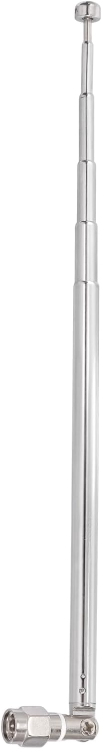 Bingfu 6-Section SMA Male Telescopic Antenna Compatible with RTL-SDR Blog V3 Dongles HackRF One SDR Nooelec RTL-SDR v5 Radio Communication Antenna Replacement