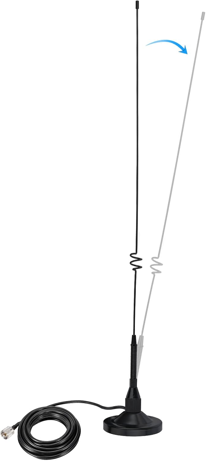 Bingfu Dual Band VHF UHF 136-174MHz 400-470MHz Mobile Ham Radio Antenna