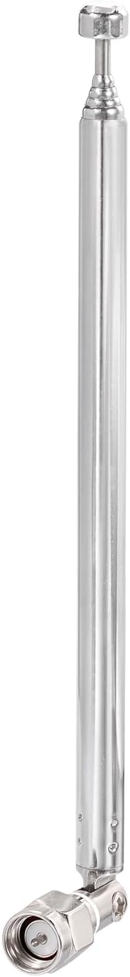 Bingfu 6-Section SMA Male Telescopic Antenna Compatible with RTL-SDR Blog V3 Dongles HackRF One SDR Nooelec RTL-SDR v5 Radio Communication Antenna Replacement