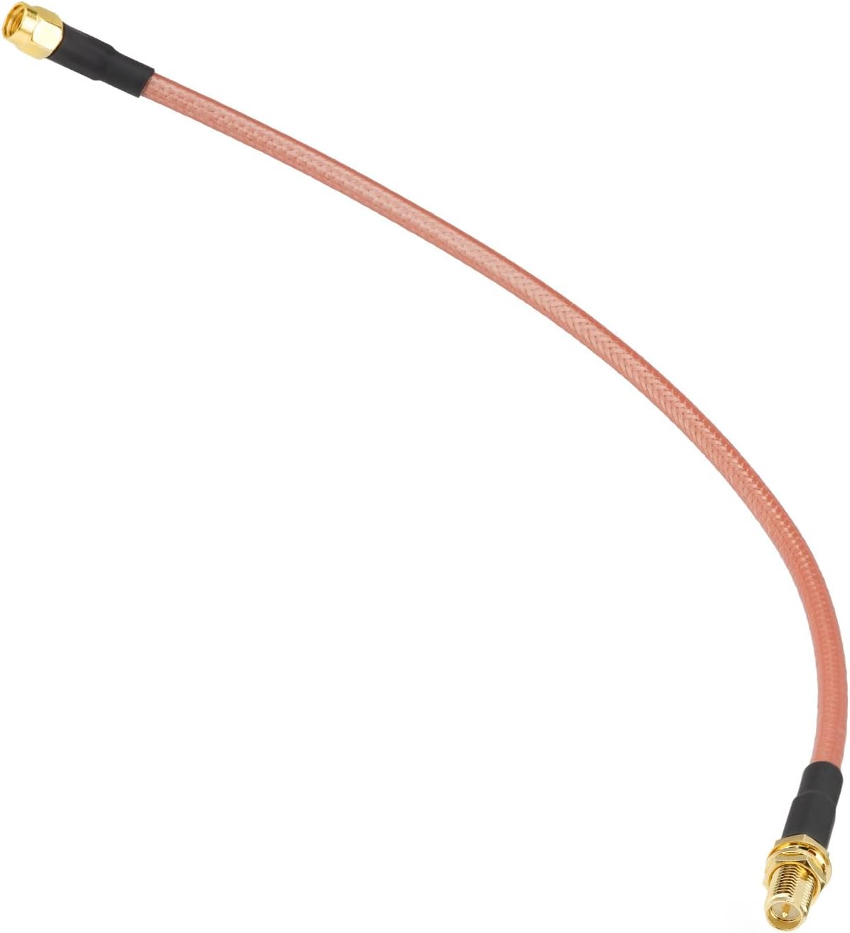 Bingfu 1ft RP-SMA Female Bulkhead to RP-SMA Male RG400 Coaxial Cable for WiFi Router Security IP Camera Wireless Mini PCI Express PCIE Network Card Adapter