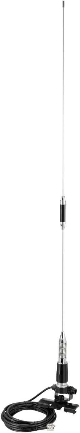 Bingfu VHF UHF Mobile Ham Radio PL259 34 inch Dual Band Antenna Lip Mount