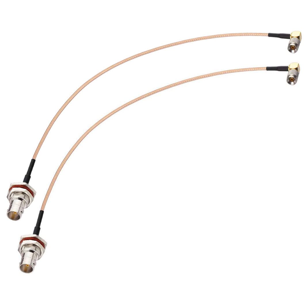 BINGFU DIN 1.0/2.3 Male Right Angle to BNC Female 75 Ohm SDI Cable 30cm 12 inch for 3G HD SDI Video Recorder Camera Monitor Audio Gateway Hub Broadcast Router Frame Synchronizer Sync Converter