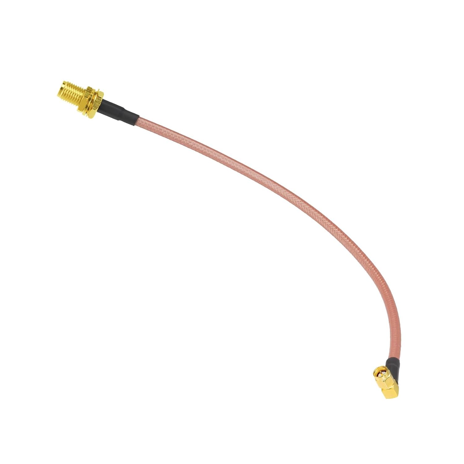 BINGFU SMA Buchse Einbaubuchse auf SMA Stecker Winkel RG400 Kabel 30cm