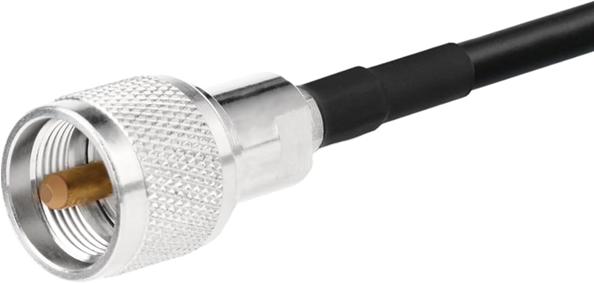 Bingfu Heavy-Duty Antenna Spring Mount with L-Bracket U-Bolt Pole Mounting CB Ham Radio Antennae SO239 to PL259 Spring Mount Base Compatible with Trucks Car RZR UTV Can Am ATV Truck Off Road