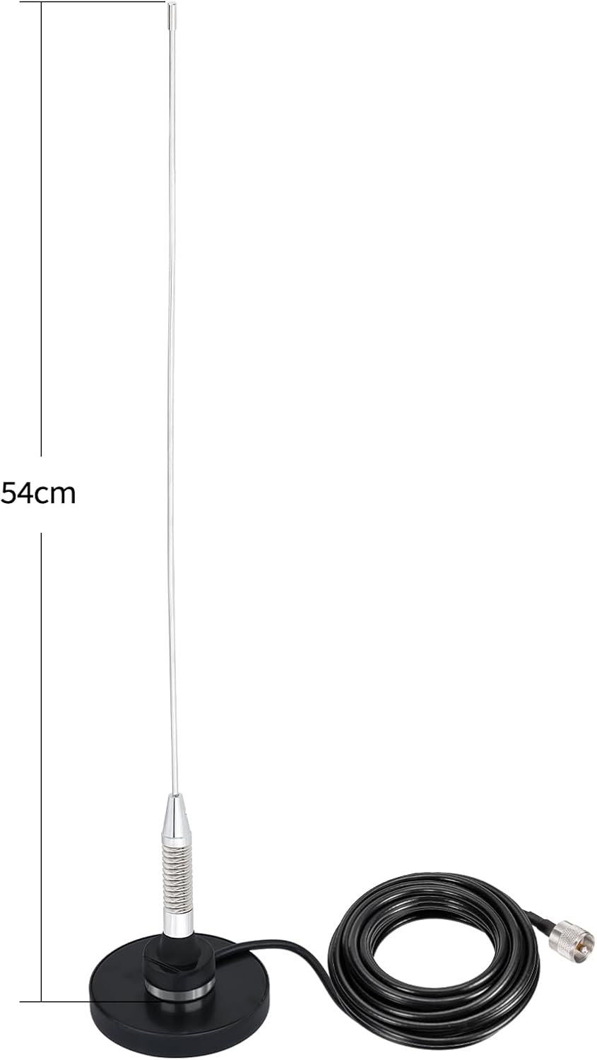 Bingfu VHF UHF Mobile Ham Radio PL259 Antenna Dual Band with 16.4ft Cable