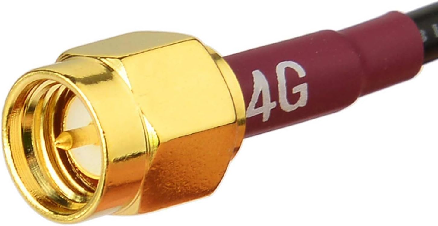 Bingfu 4G LTE Patch Antenne 698–2655 MHz SMA-Stecker TS9-Adapter 3-m-Kabel