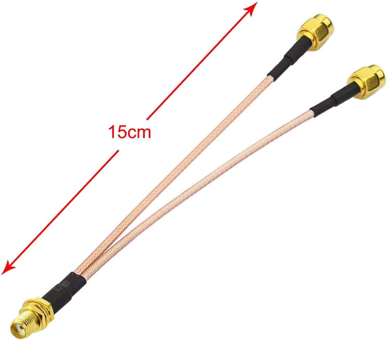 Bingfu Cellular 4g LTE Trail Camera Antenna Wall Mount - with Splitter Cable SMA Female to Dual SMA Male Cable - Compatible with Verizon AT&T T-Mobile Sprint Router Gateway Modem Spypoint Trail Camera