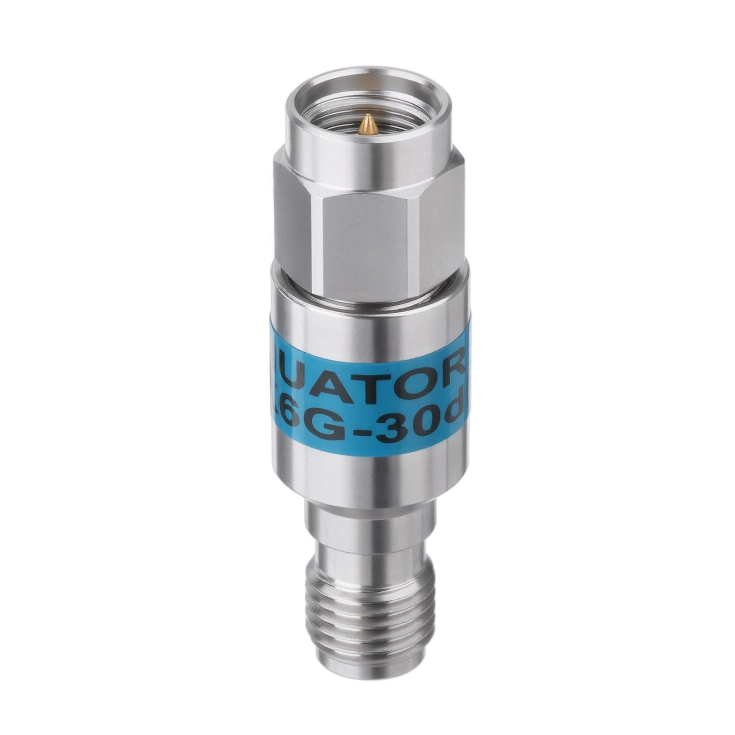 Bingfu RF Coaxial Attenuator 1-30dB ±0.5dB DC-6GHz SMA-M/F - 2W 50Ω Fixed Precision Attenuator for Test Equipment