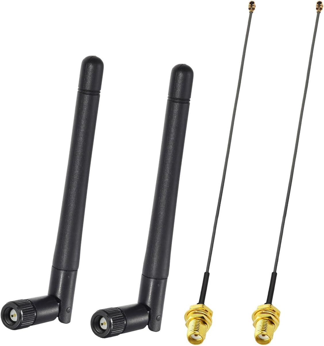 Bingfu WiFi Bluetooth Antenna with Cable 2-Pack for Meshtastic ESP32 Development Board ESP32-S3 Chip Mesh Tastic WiFi Gateway Node Wireless Module