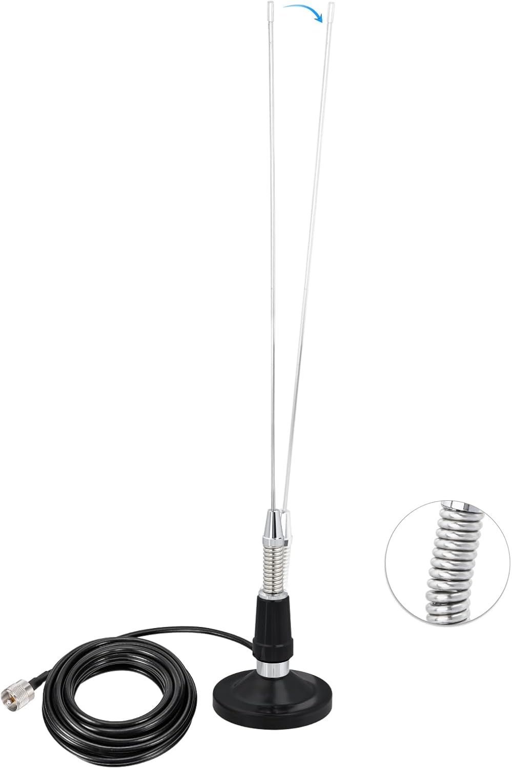 Bingfu VHF Antenna 19.7" PL259 for Marine VHF Transceiver Radio 136-174MHz