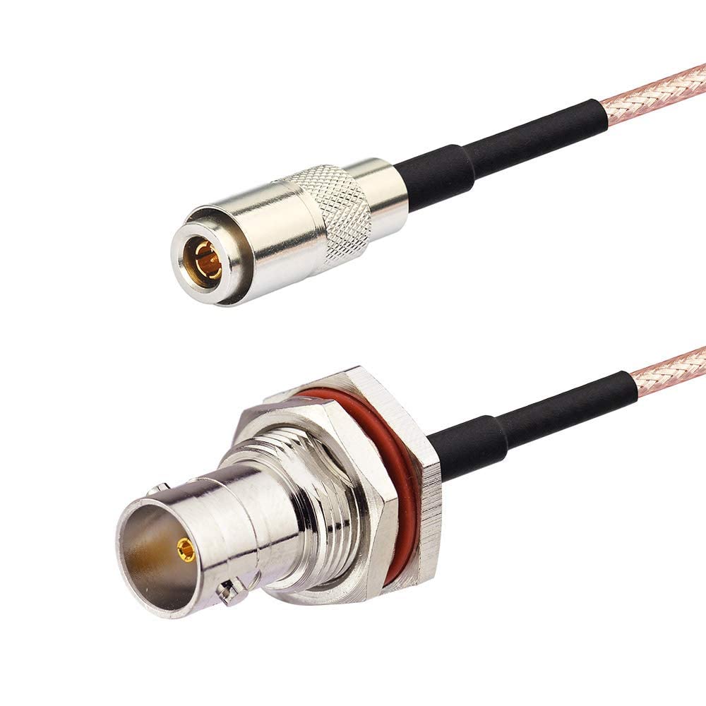 BINGFU DIN 1.0/2.3 Male to BNC Female 75 Ohm Video SDI Cable 12 inch 2-Pack for 3G HD SDI Video Recorder Camera Assist Monitor Audio Gateway Hub Broadcast Router Frame Synchronizer Sync Converter