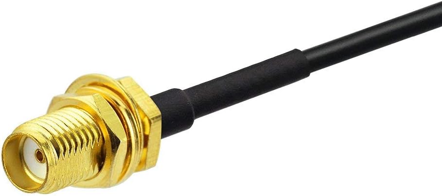 BINGFU SMA-Stecker auf SMA-Buchse RG174 Antennenverlängerungs-Koaxialkabel 1 m (2 Stück) für 4G LTE-Router-Gateway-Modem Mobilfunk-Router-Gateway SDR-Dongle-Empfänger