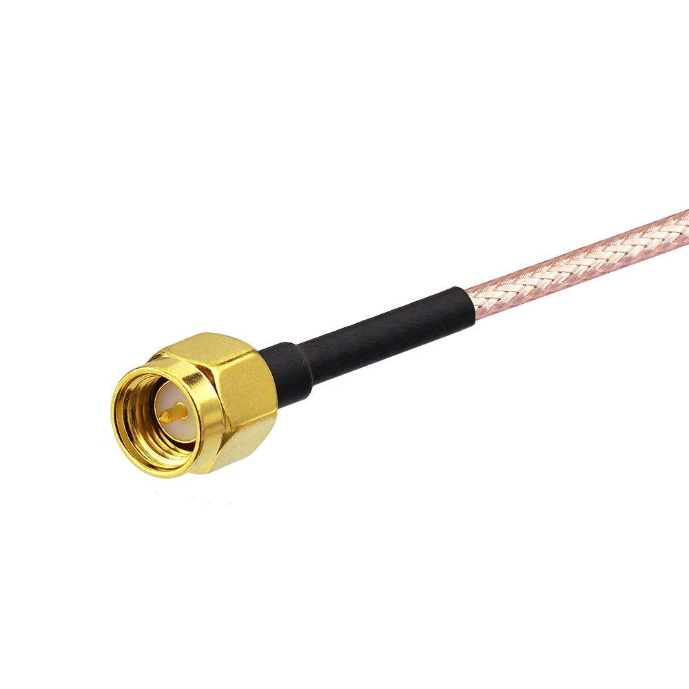 BINGFU SMA Male to Male RG316 Coaxial Cable 30cm (Pack of 2) for Low Noise LNA RTL SDR Dongle ADS-B Receiver VNA Vector Network Analyzer Antenna SWR Meter Spectrum Analyzer