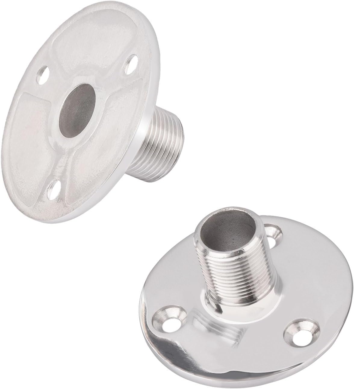 Bingfu VHF Marine GPS Antenna Base Mount Kit 316 Stainless Steel Fixed Mount Bracket for Boat Automotive