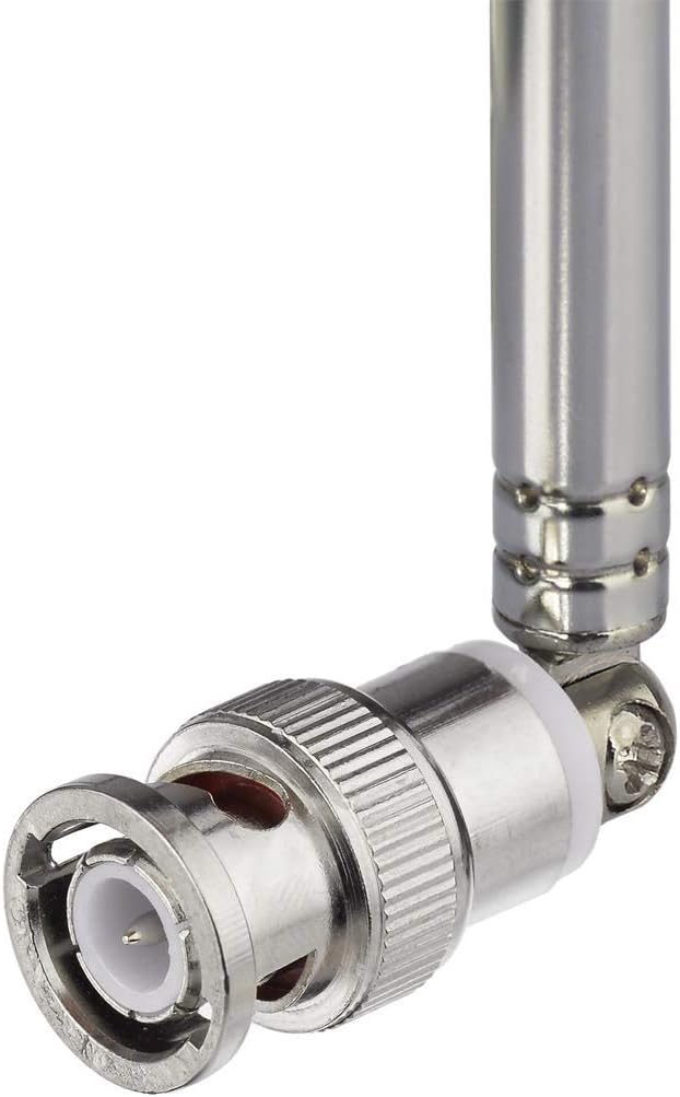 Bingfu Police Radio Scanner Antenna 20-1300MHz 7 Section Telescopic BNC Male 2-Pack Handheld Ham CB Antenna for Uniden Whistler Police Scanner Two Way Radio Frequency Counter