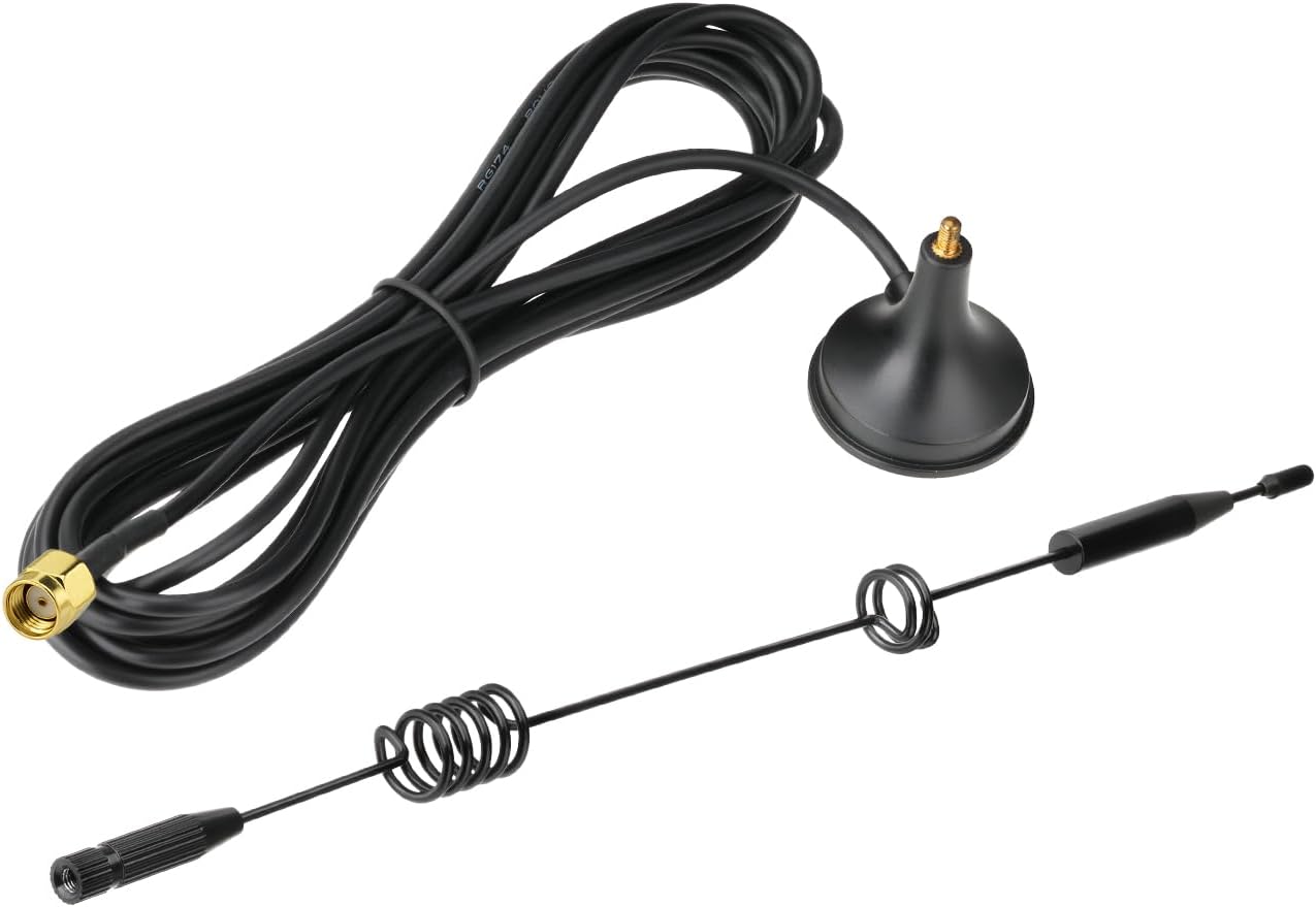 Bingfu WiFi 7 /6E Tri-Band Antenne, 8dBi, RP-SMA, Magnetfuß, 3m Kabel