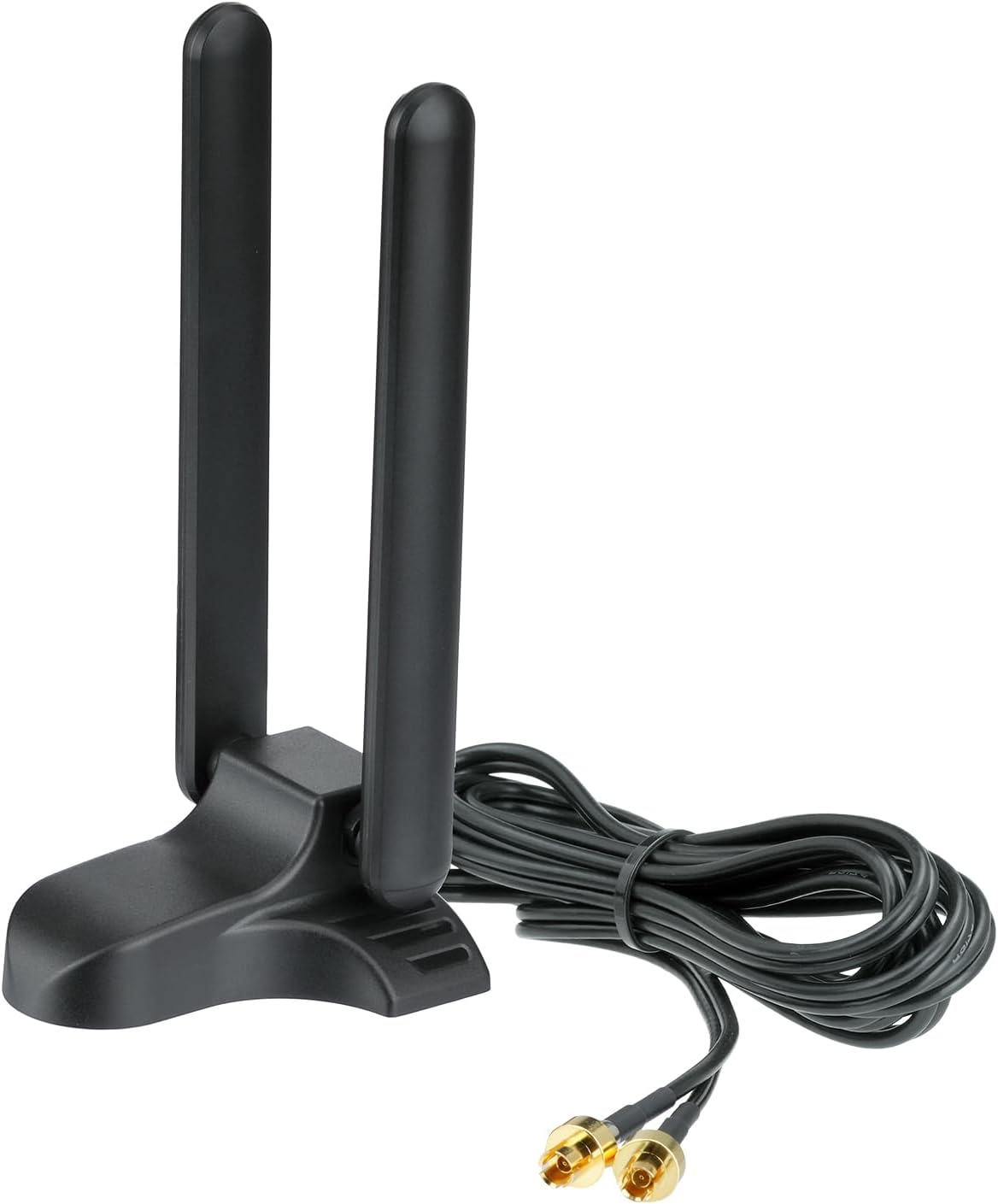 Bingfu WiFi 7 / 6E Antenne Tri-Band WLAN Antenne mit Magnetfuß, 2m Kabel