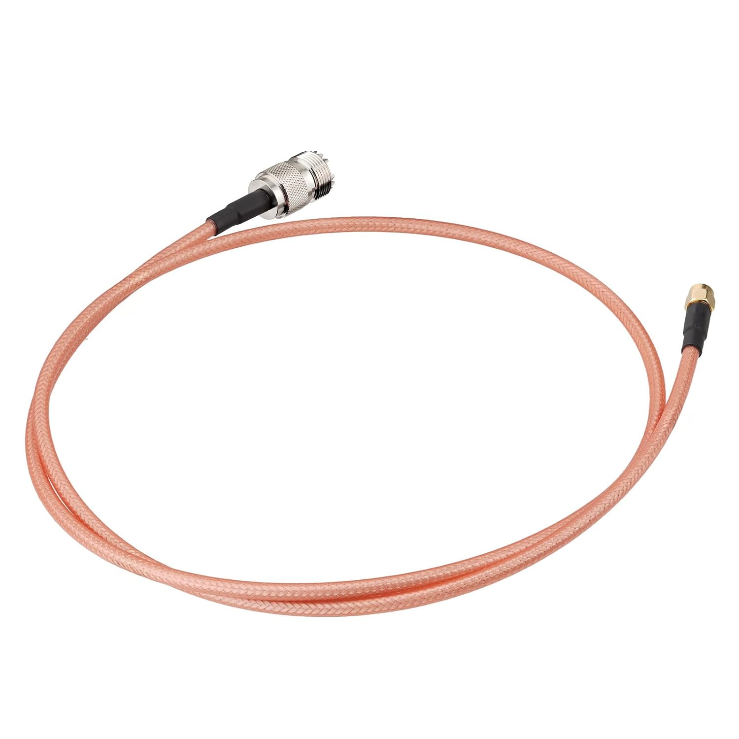 BINGFU SMA Male to UHF Female SO239 Coaxial Cable 3.28 ft RG142 Low Loss Shielded Cord 2-Pack for SWR Meter SDR Vehicle Marine HF VHF UHF CB Ham Amateur Radio Antenna Handheld Transceiver Extension