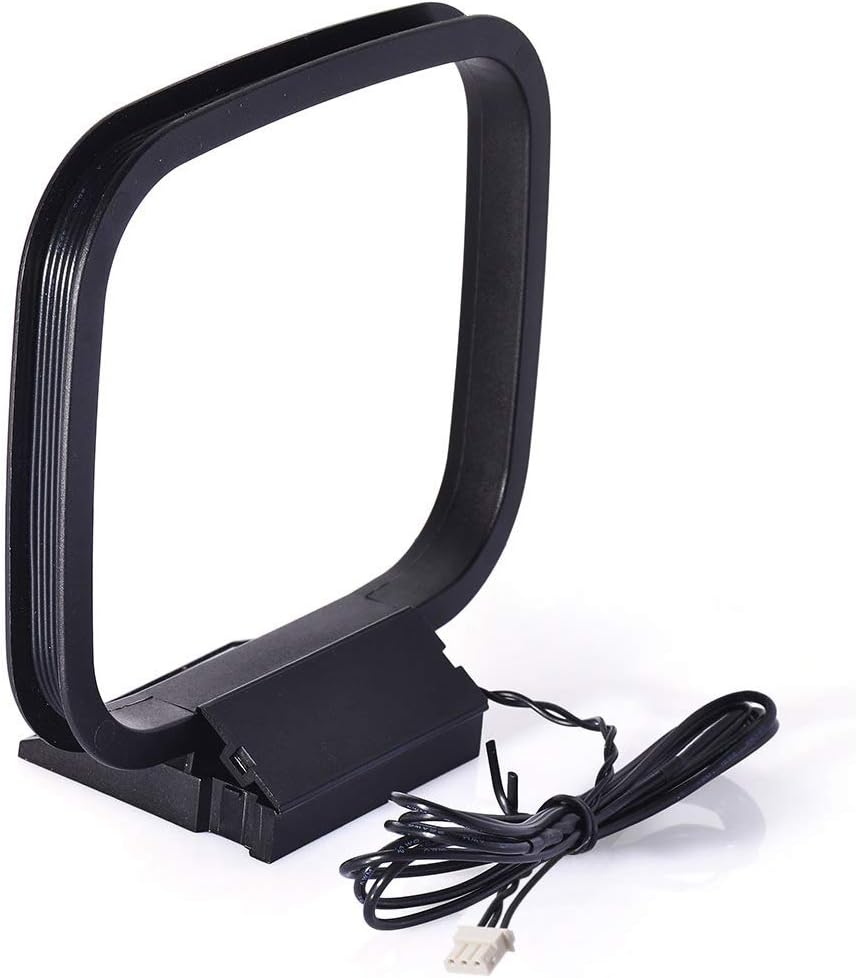 Bingfu 75 Ohm FM Dipole Antenna 3-Pin AM Loop Antenna for Sony HiFi Series Sharp Stereo System Indoor Digital HD Radio Bluetooth Stereo AV Receiver Audio Video Home Theater Receiver