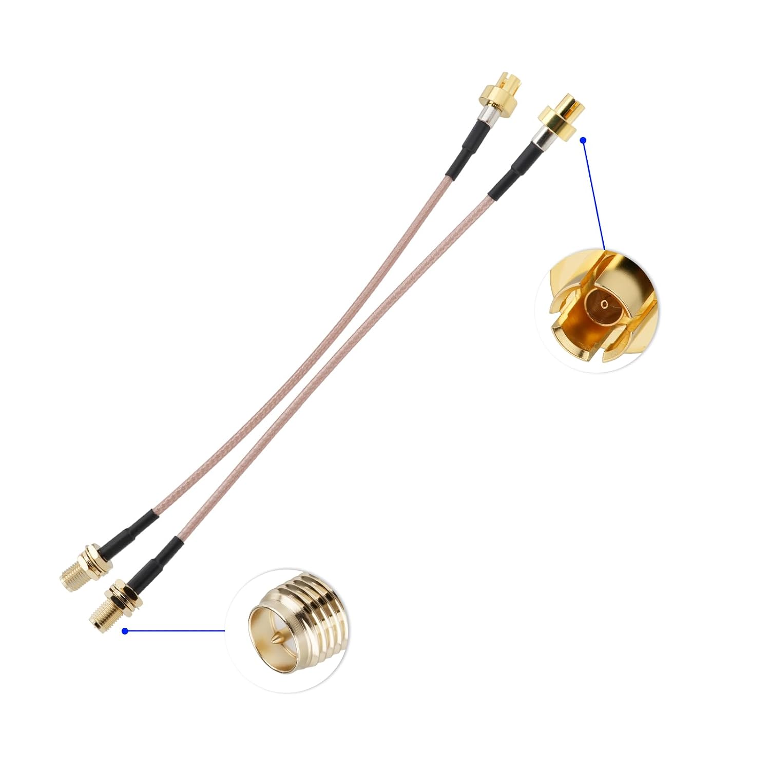 BINGFU 15cm RP-SMA-Buchse auf ASUS WiFi 7 Interface-Kabel