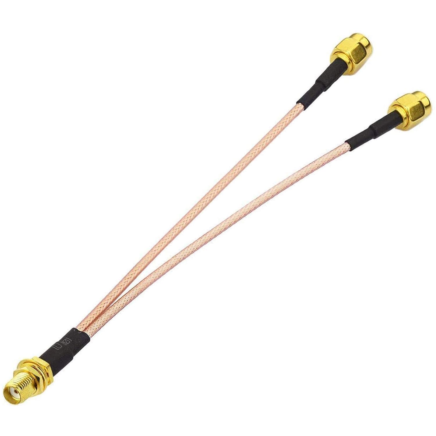 Bingfu SMA Splitterkabel 15 cm SMA-Buchse auf 2X SMA-Stecker Kabel