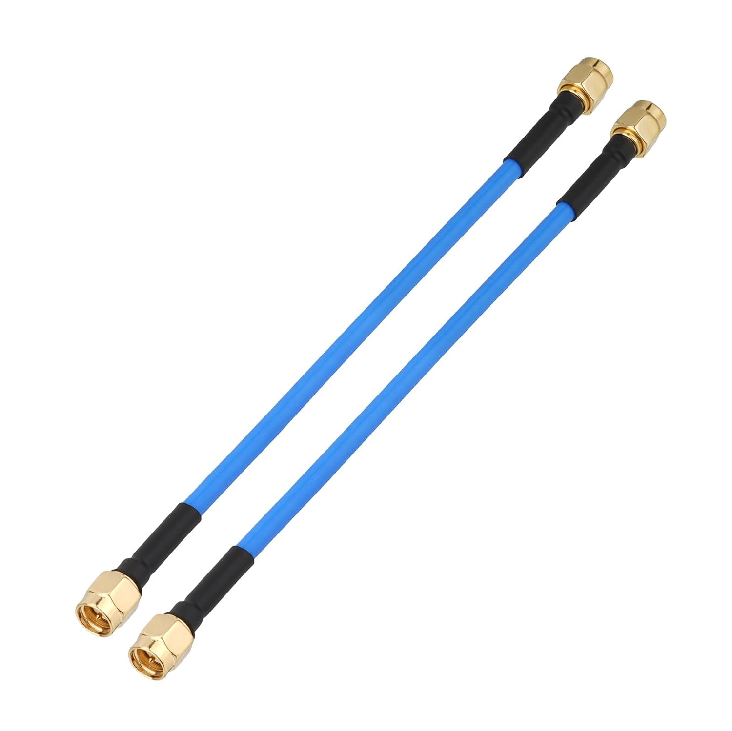 BINGFU SMA Male to SMA Male RG402 Semi-Flexible Coaxial Cable 11.8 inches RF Jumper 2-Pack for RF Testing Ham Radio SDR Antenna Antenna Analyzer Spectrum Analyzer SWR Meter​