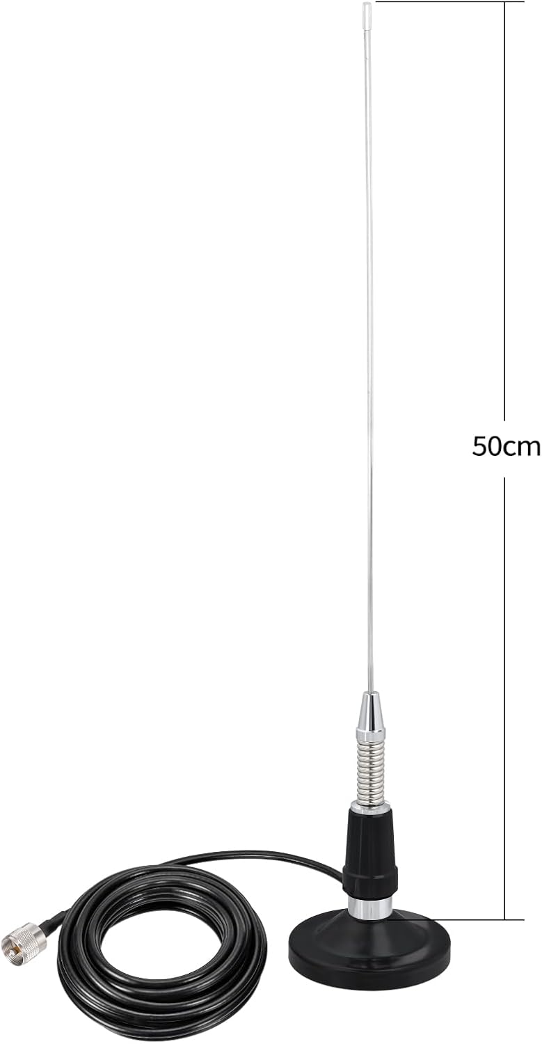Bingfu VHF Antenna 19.7" PL259 for Marine VHF Transceiver Radio 136-174MHz