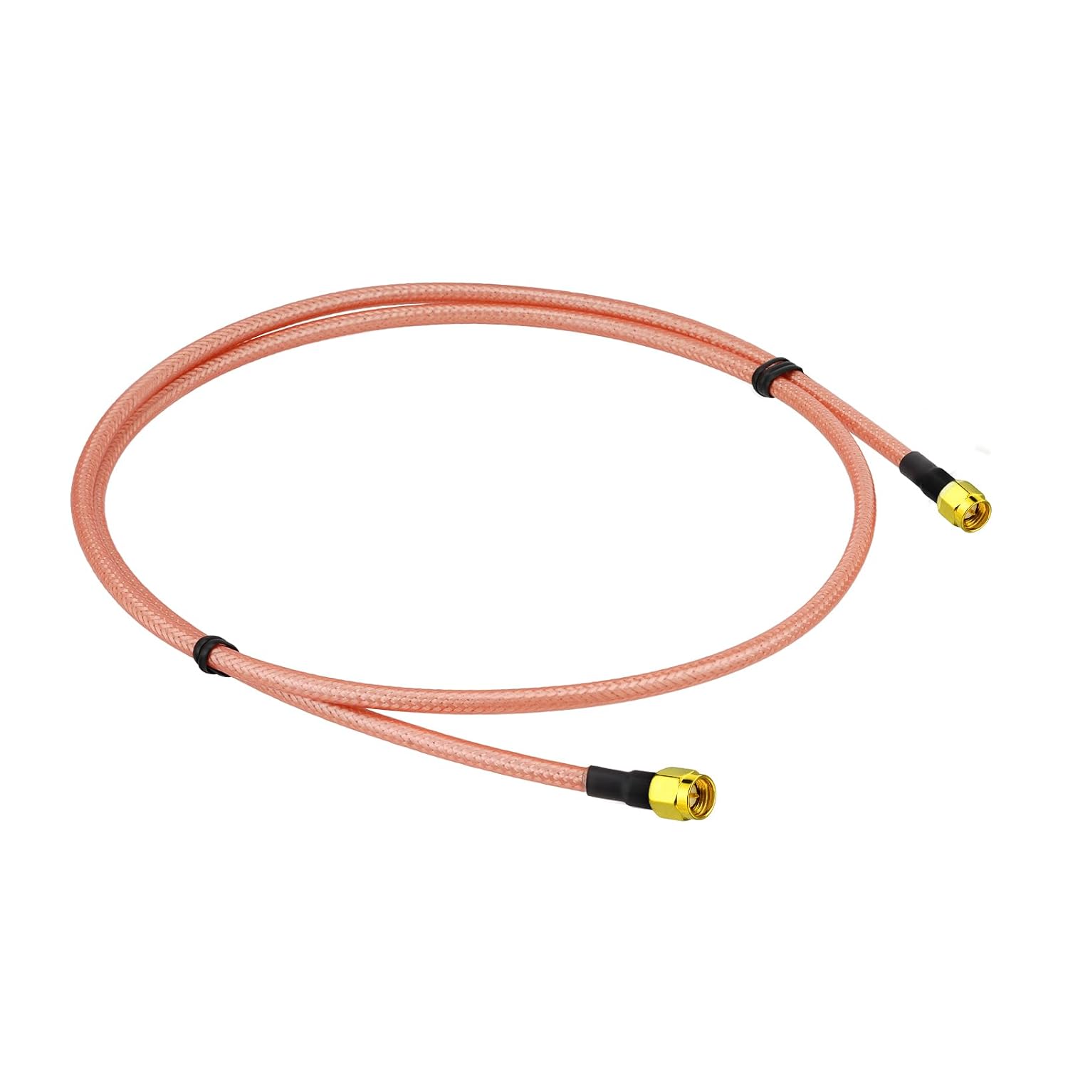 BINGFU SMA Kabel, 100cm SMA-Stecker auf Stecker RG400 Koaxialkabel