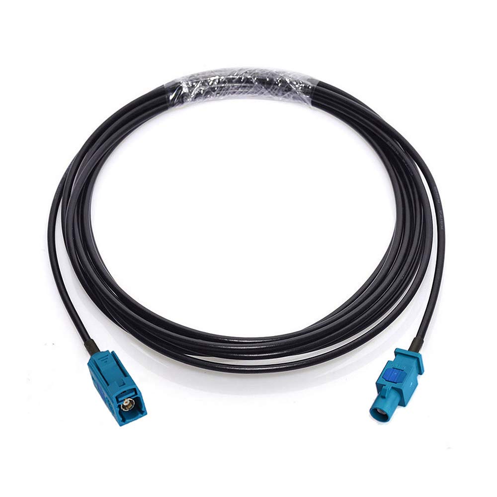 Fakra Z Buchse auf Fakra Z Stecker Auto Antennen Verlängerungskabel 5m für Autoradio Android Head Unit GPS Navigation FM AM Radio Sirius XM Satellitenradio 4G LTE TEL Telematik Bluetooth Modul