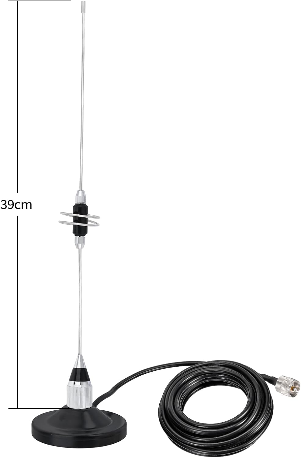 Bingfu Dual Band VHF UHF Mobile Ham Radio Antenna with Strong Magnetic Base Compatible with Part of Midland Icom BTECH Yaesu Cobra Uniden Standard Horizon Radioddity Alinco Mobile Transceiver Repeater